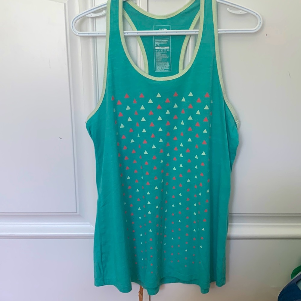 The North Face Women's Graphic Play Hard Tank Top - Green - Large